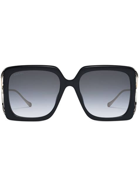 oversized gucci eyeglasses|gucci oversize rectangular sunglasses.